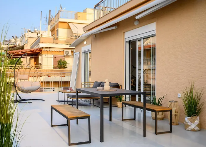 The H Experience - Urban 2Bd Rooftop Athens Center